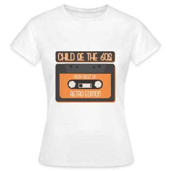 CADEAU ENFANT DES ANNÉES 60 - T-shirt Femme - blanc - Devant - AI Model Female 172 dark (172cm)