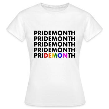 pride month demon - T-shirt Femme - blanc - Devant - AI Model Female 172 dark (172cm)