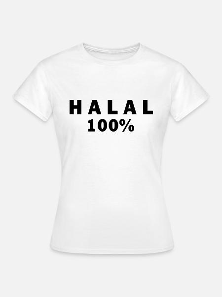 Halal حلال - Frauen T-Shirt - Weiß