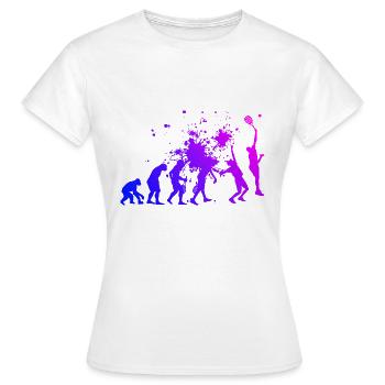 Paddle Tennis Paddle Women's Paddle Court Paddling - Women's T-Shirt - white - Front - AI Model Female 172 dark (172cm)