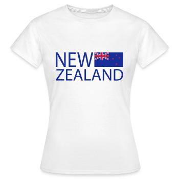 New Zealand - Frauen T-Shirt - Weiß - Vorne - AI Model Female 172 dark (172cm)