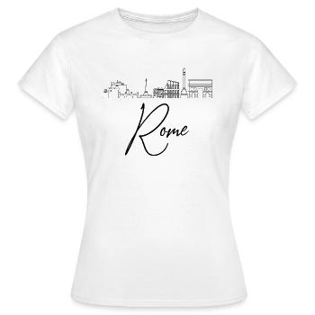 Rome Rome Rome Italie Italie Skyline - T-shirt Femme - blanc - Devant - AI Model Female 172 dark (172cm)