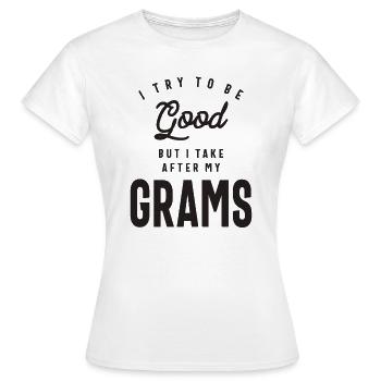Grandma's Influence - Grams - Women's T-Shirt - white - Front - AI Model Female 172 dark (172cm)