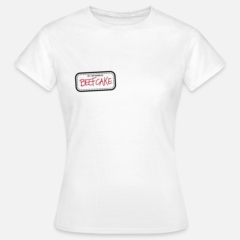 Beefcake (Color change possible) - Women's T-Shirt - white