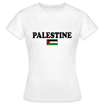 palestina - Women's T-Shirt - white - Front - AI Model Female 172 dark (172cm)