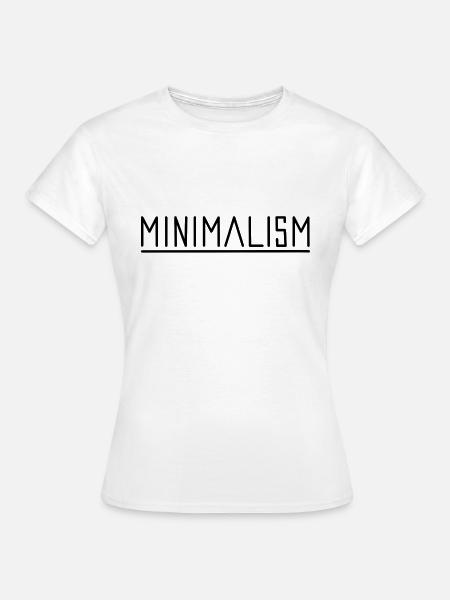 Minimalismus - Frauen T-Shirt - Weiß