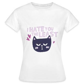 Détestez-vous le moins blanc - T-shirt Femme - blanc - Devant - AI Model Female 172 dark (172cm)