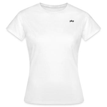PHP Dev Life - Frauen T-Shirt - Weiß - Vorne - AI Model Female 172 dark (172cm)