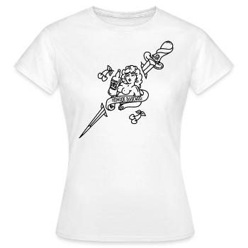 Vintage Addiction - T-shirt Femme - blanc - Devant - AI Model Female 172 dark (172cm)