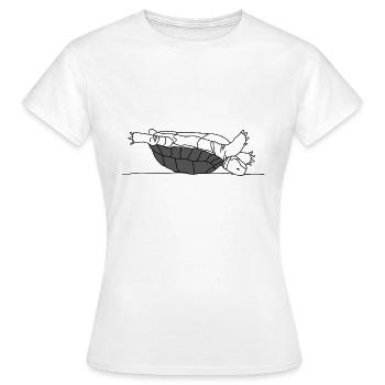 Tortue Paresseux Fail Défi Vie - T-shirt Femme - blanc - Devant - AI Model Female 172 dark (172cm)