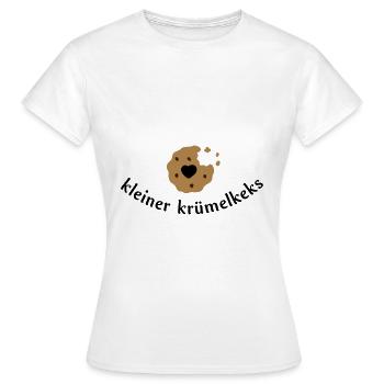 Keks mit Herz - Frauen T-Shirt - Weiß - Vorne - AI Model Female 172 dark (172cm)