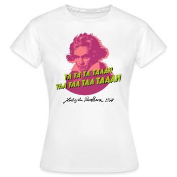 Beethoven Ta ta ta taaah! - T-shirt Femme - blanc - Devant - AI Model Female 172 dark (172cm)