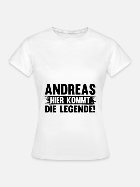 Vorname Andreas - Frauen T-Shirt - Weiß