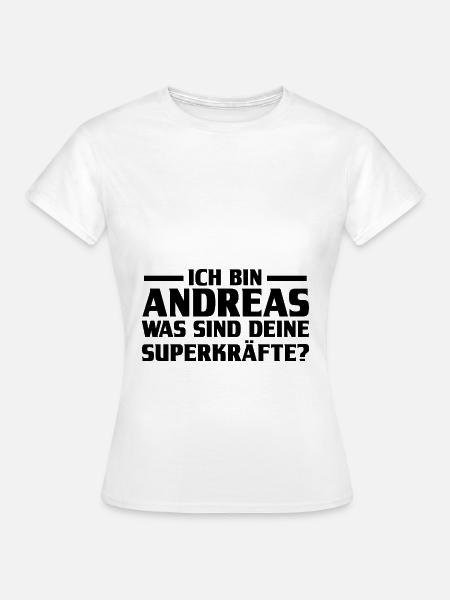 Vorname Andreas - Frauen T-Shirt - Weiß