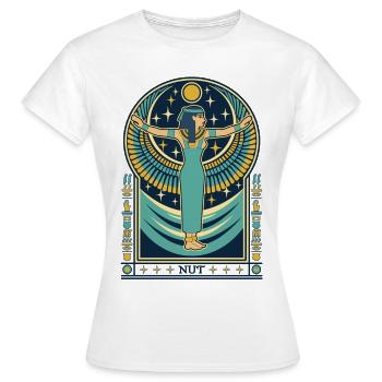 NUT Déesse du Ciel - T-shirt Femme - blanc - Devant - AI Model Female 172 dark (172cm)