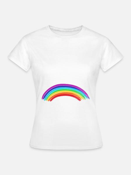 Regenbogen - Frauen T-Shirt - Weiß