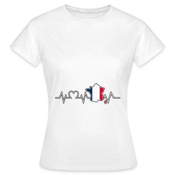 Franzosen Französisch Frankreich - Frauen T-Shirt - Weiß - Vorne - AI Model Female 172 dark (172cm)
