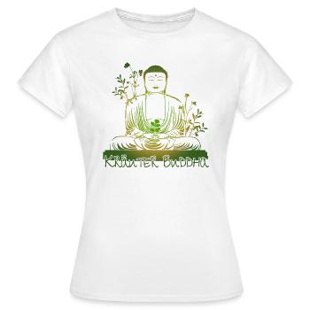kraeuter buddha gruen - Frauen T-Shirt - Weiß - Vorne - AI Model Female 172 dark (172cm)