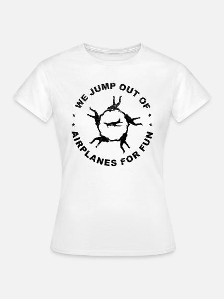 Skydiving - Frauen T-Shirt - Weiß