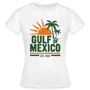 Gulf of Mexico Est 1550 Vintage Beach Sunset - Frauen T-Shirt - Weiß - Vorne - AI Model Female 172 dark (172cm)