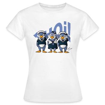 Ahoi Pingouins - T-shirt Femme - blanc - Devant - AI Model Female 172 dark (172cm)