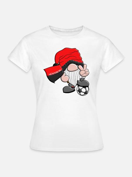 Nürnberger Fußball Gnom - Frauen T-Shirt - Weiß