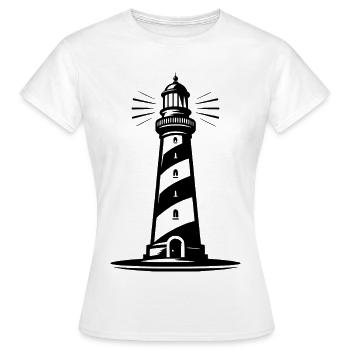 phare - T-shirt Femme - blanc - Devant - AI Model Female 172 dark (172cm)