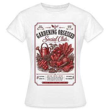 Club social obsédé par le jardinage urbain - T-shirt Femme - blanc - Devant - AI Model Female 172 dark (172cm)