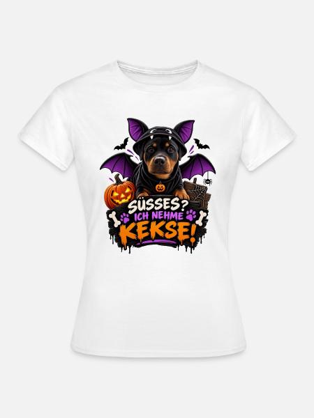 Kleiner Vampirhund will Kekse - Frauen T-Shirt - Weiß