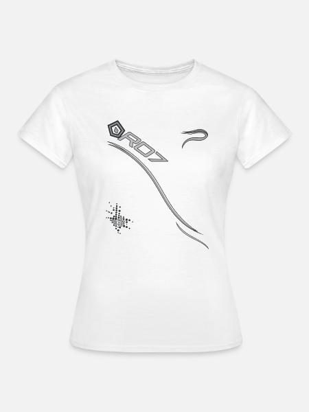 R07 Silberbogen Retro Geometrisch - Frauen T-Shirt - Weiß