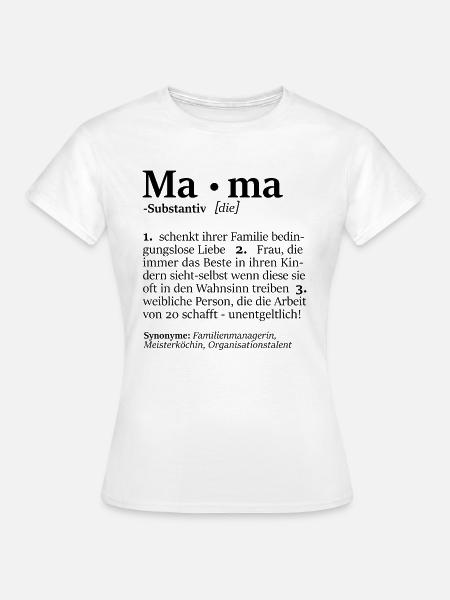 Mama Muttertag Beste Mama Weltbeste Mutter - Frauen T-Shirt - Weiß