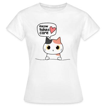 cat pregnant - Frauen T-Shirt - Weiß - Vorne - AI Model Female 172 dark (172cm)
