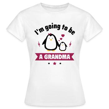 Ich werde Oma, Schwangerschaftsanzeige - Frauen T-Shirt - Weiß - Vorne - AI Model Female 172 dark (172cm)