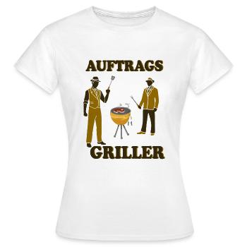 Auftragsgriller - Frauen T-Shirt - Weiß - Vorne - AI Model Female 172 dark (172cm)