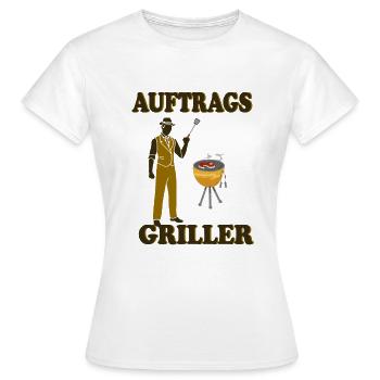 Auftragsgriller - Frauen T-Shirt - Weiß - Vorne - AI Model Female 172 dark (172cm)