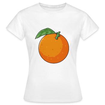 Orange leckere gesunde Frucht Vitamin C Geschenk - Frauen T-Shirt - Weiß - Vorne - AI Model Female 172 dark (172cm)