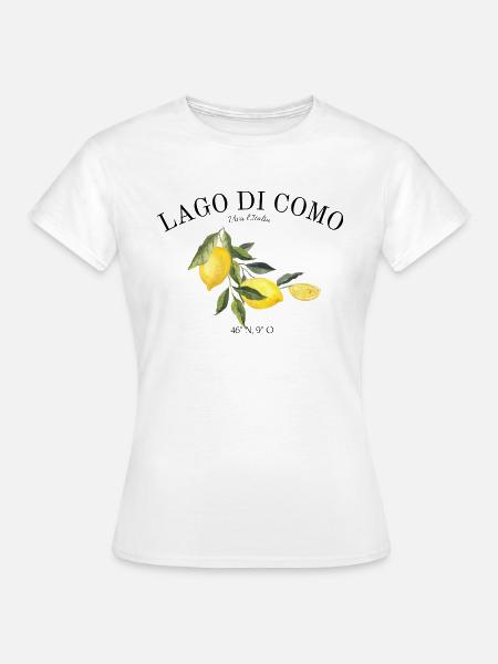Comer See - Urlaub - Italien - Lago di Como - Frauen T-Shirt - Weiß