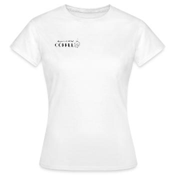 Plot twist coffee - Frauen T-Shirt - Weiß - Vorne - AI Model Female 172 dark (172cm)