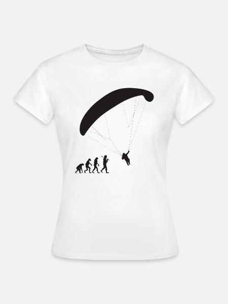 Paragliding Evolution - Frauen T-Shirt - Weiß