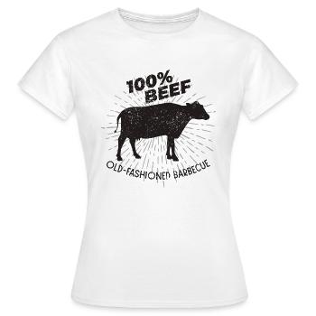 Viande de gril - T-shirt Femme - blanc - Devant - AI Model Female 172 dark (172cm)