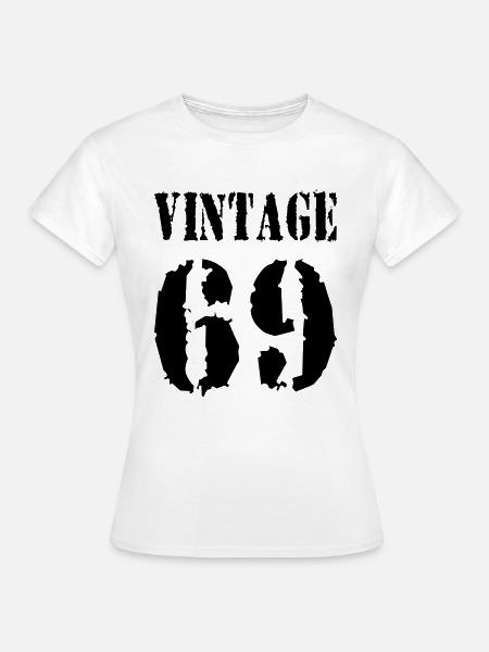 1969 VINTAGE - Frauen T-Shirt - Weiß