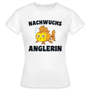 Offspring Angler Fishing Baby Birth Fish Fish - Women's T-Shirt - white - Front - AI Model Female 172 dark (172cm)