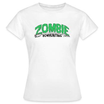 Zombie Bowhunting - Women's T-Shirt - white - Front - AI Model Female 172 dark (172cm)