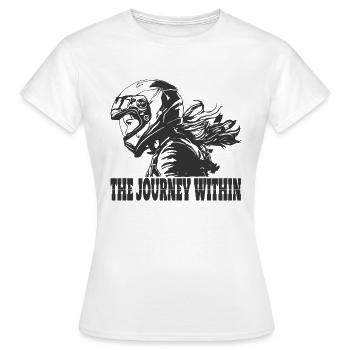 the journey within - Women's T-Shirt - white - Front - AI Model Female 172 dark (172cm)