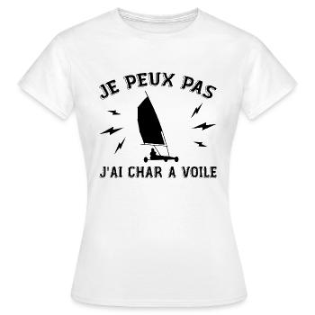 Ich kann nicht Ich habe Sandsegeln Geschenk Sport Humor - Frauen T-Shirt - Weiß - Vorne - AI Model Female 172 dark (172cm)
