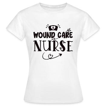 Wound Care Nurse - Women's T-Shirt - white - Front - AI Model Female 172 dark (172cm)