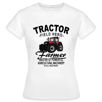 Tractor - tug - farmer - farmer - Women's T-Shirt - white - Front - AI Model Female 172 dark (172cm)