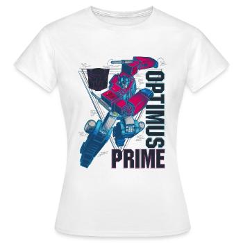 Transformers Artwork Of Optimus Prime - Women's T-Shirt - white - Front - AI Model Female 172 dark (172cm)