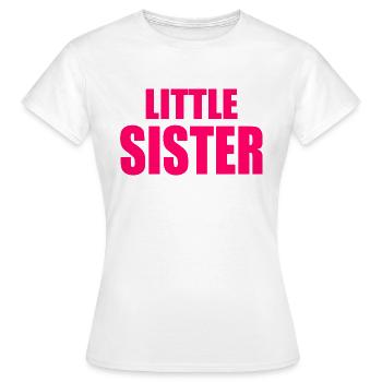 Little sister - T-shirt Femme - blanc - Devant - AI Model Female 172 dark (172cm)