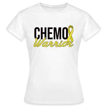 Chemo Warrior - Yellow Ribbon - Women's T-Shirt - white - Front - AI Model Female 172 dark (172cm)